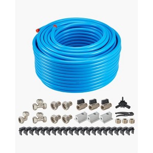 VEVOR Air Compressor Line Kit, 300FT x 3/4", HDPE-Aluminum Compressed Air Piping System, Leak-Proof, Pressure-Resistant & Easy-to-Install, Blue - 1 of 4