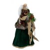 Northlight 18" Red and Green Angel in a Dress Christmas Tree Topper Accented with Holly Berries - Unlit - 3 of 4
