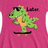 Girls' - Instant Message - Later Gator Fit & Flair Cap Sleeve Graphic Dress - 2 of 4