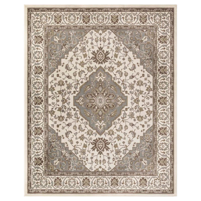 Traditional Medallion Indoor Runner or Area Rug by Blue Nile Mills, 1 of 8