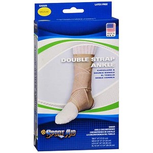 Sport Aid Double Strap Ankle Brace Support Medium - 1 of 2