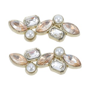 Unique Bargains Faux Pearl Candied Haws Shape Shoelace Charms 1 Pair - 1 of 4