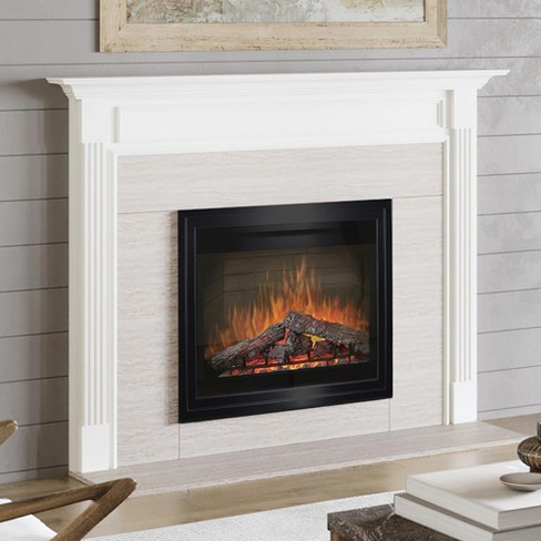 Unfinished 48 Inch X 41 Inch Wood Fireplace Mantel Surround Kit With Shelf  And Trim | Klamath From Mantels Direct - Poplar Wooden Chimney Mantel :  Target