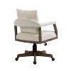Computer Chair Office Chair, Adjustable Swivel Chair Fabric Seat, Boucle Accent Chairs with Arms, Sitting Oversized Chair for Living Room-The Pop Home - 4 of 4