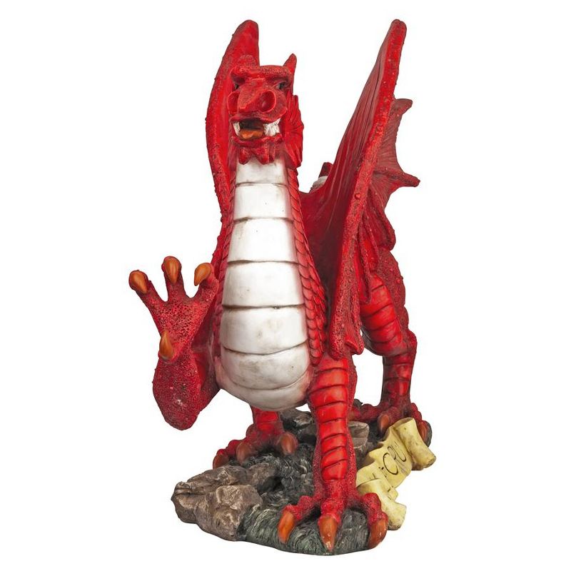 Design Toscano The Red Welsh Dragon Statue Collection: Medium, 2 of 7