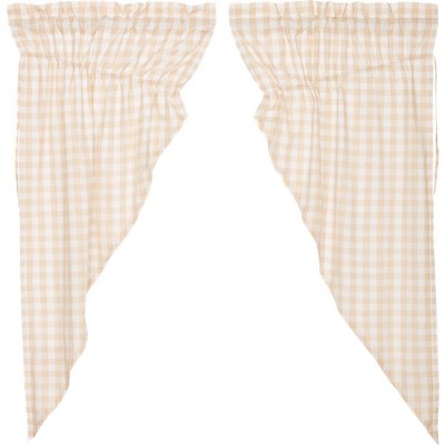 Annie Buffalo Tan Check Prairie Short Panel Set of 2 63x36x18  VHC Brands