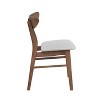 CAVINAS Set of 2 Upholstered Dining Chairs with Solid Rubberwood Frame and Polyester Seat, Armless Design for Kitchen or Dining Room - 3 of 4