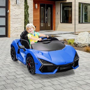 12V Kids Ride On Car, Licensed Lamborghini Revuelto with Remote Control, Battery Powered Sports Car Toy with Dual 25W Motors - 1 of 4