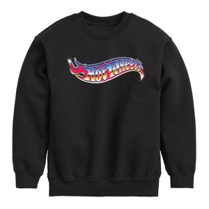 Boys' - Hot Wheels - Hot Wheels 80S Logo Graphic Long Sleeve Fleece Sweatshirt - 1 of 4