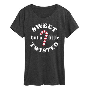 Women's - Instant Message - Sweet But A Little Twisted Short Sleeve Graphic T-Shirt - 1 of 4