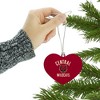 Central Washington University Wild Cats Logo Heart Love Wood Christmas Tree Holiday Ornament - 3 of 3