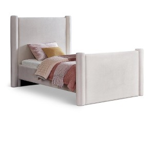 Meridian Furniture,Elias Velvet Bed - 1 of 4