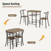 EROMMY Dining Table Set– Featuring a Stylish Faux Marble or Wood Grain Table with Modern Chairs - 4 of 4