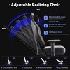 Big And Tall Gaming Chair  Support 400 Lbs, Seat Height Adjustable Gaming Chair With Wheels And Arms, Reclining Chair -Cuddlewood - 2 of 4