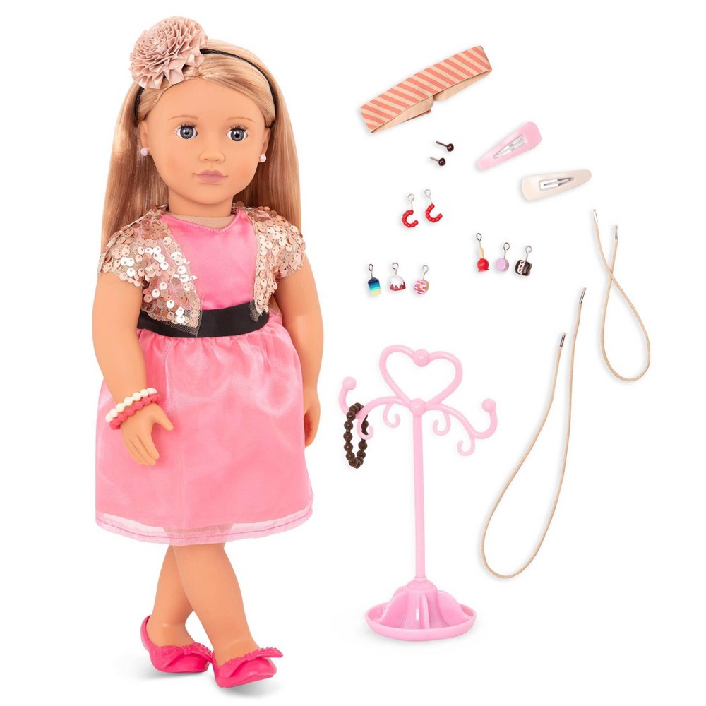 Photos - Doll Our Generation Dolls Our Generation Audra with Pierced Ears 18" Jewelry  