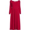 Lands' End Women's Cotton Modal Off Shoulder Midi Dress - 3 of 4