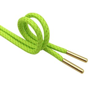 INSPIRE CHIC Round Metallic with Metal Tips for Athletic Shoes Boot Shoelaces 2 Pairs - 1 of 3