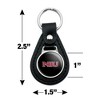 Northern Illinois University Secondary Logo Black Leather Keychain - 2 of 4