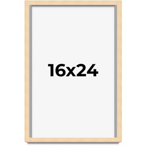 PosterPalooza | Classic Modern Yellow Picture Frame - UV Acrylic, Foam Board Backing, Hanging Hardware - 1 of 4