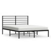 vidaXL Metal Bed Frame with Headboard Black 53.9 in.x74.8 in. Full - 2 of 4