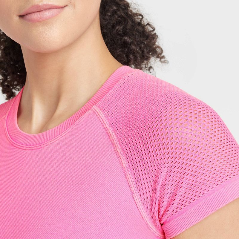 Women's Seamless Crop Short Sleeve Shirt - JoyLab™, 5 of 8