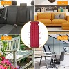 NewHome"71x22 Inch Chaise Lounger Cushion for Recliners, Rocking Chairs, Deck & Sofa Mats, Outdoor Comfort"BlackRedCoffeeGrey&Purple - 4 of 4