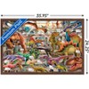 Trends International PD Moreno - Dinosaur Museum Framed Wall Poster Prints - 3 of 4