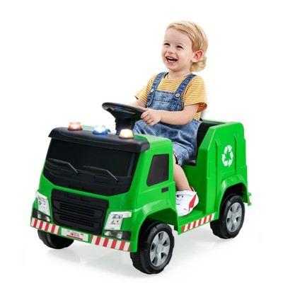 Infans 12V Recycling Garbage Truck Electric Ride On Toy Remote w/ Recycling Accessories