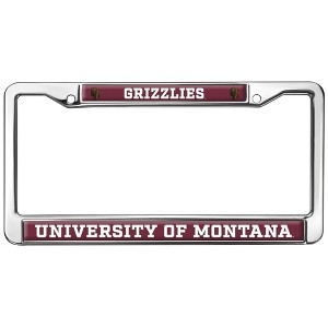 University of Montana Grizzlies Logo Full Size Standard License Plate Metal Frame - 1 of 4