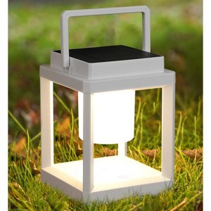 DAKAFUL Outdoor Solar Lantern with Handle, PC+ABS Frame with Monocrystalline Solar Panel,Waterproof Portable for Patio Camping Garden - 1 of 4