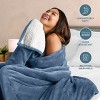Faux Shearling Fleece Blanket by Bare Home - 2 of 4