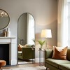 Wooakway Metal Arch Full Length Mirror Freestanding Mirror Wall Mirror Decorative Mirror Black/Gold - 3 of 4