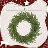 QingMoon Christmas Wreath, Artificial Norfolk Pine Garland with Pine Cones and Realistic Branches for Front Door and Home Decoration - 4 of 4