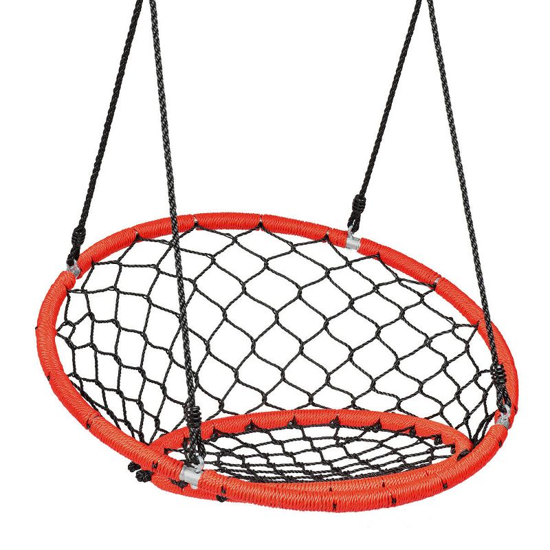 Tangkula Adjustable Hanging Ropes Spider Web Chair Swing Kids Play Equipment, 1 of 6