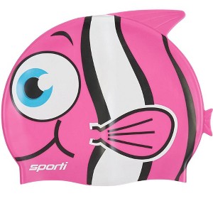 Sporti Cartoon Clownfish Silicone Swim Cap Jr. - 1 of 4