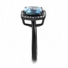 Slickblue Women’s Black Plated Stainless Steel Ring, Sea Blue Glass Center, Halo Engagement Look, Sizes 5-10 - 2 of 4