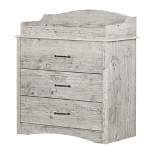 South Shore Helson Changing Table with Drawer - Seaside Pine