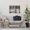 Stupell Industries Natural Paradise Garden Benches 2pc Framed Giclee Art Set, White, 20" x 30" - 2 of 4