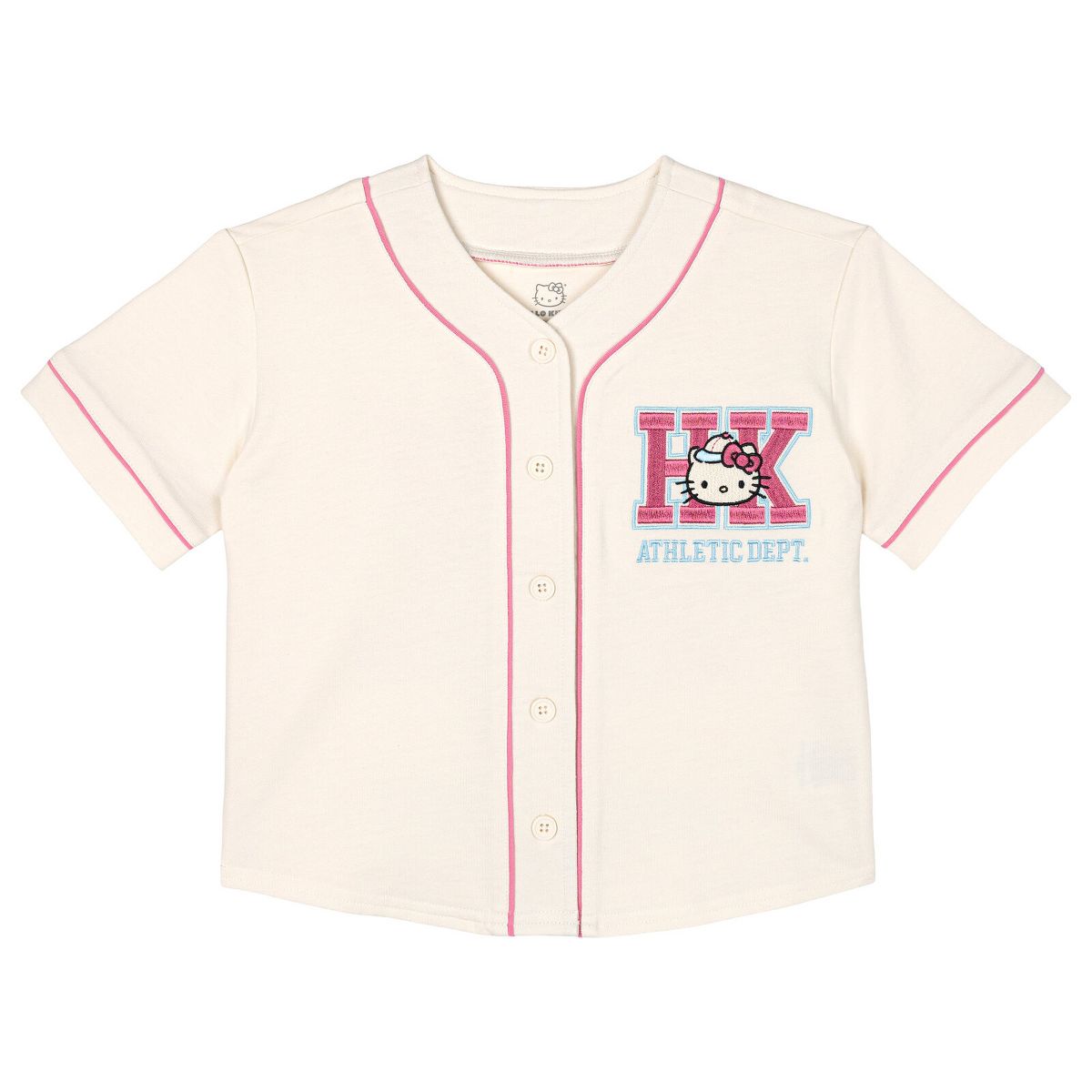 Hello Kitty French Terry Baseball Jersey Athletic T-Shirt Toddler