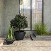 LeisureMod Vessel 2-Piece Fiberstone and MGO Clay Round Planter Set for Indoor and Outdoor Use - 3 of 4
