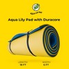 Aqua Lily Pad Floating Mat with Duracore, Foam Lake Pool Water Float with 3 Layer Construction for Outdoor Swimming, 6’ x 18’, Yellow/Green - 2 of 4