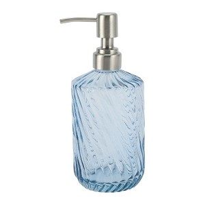 Unique Bargains Classic Twill Lines Soap Pump Dispenser 450ml 1 Pc - 1 of 4