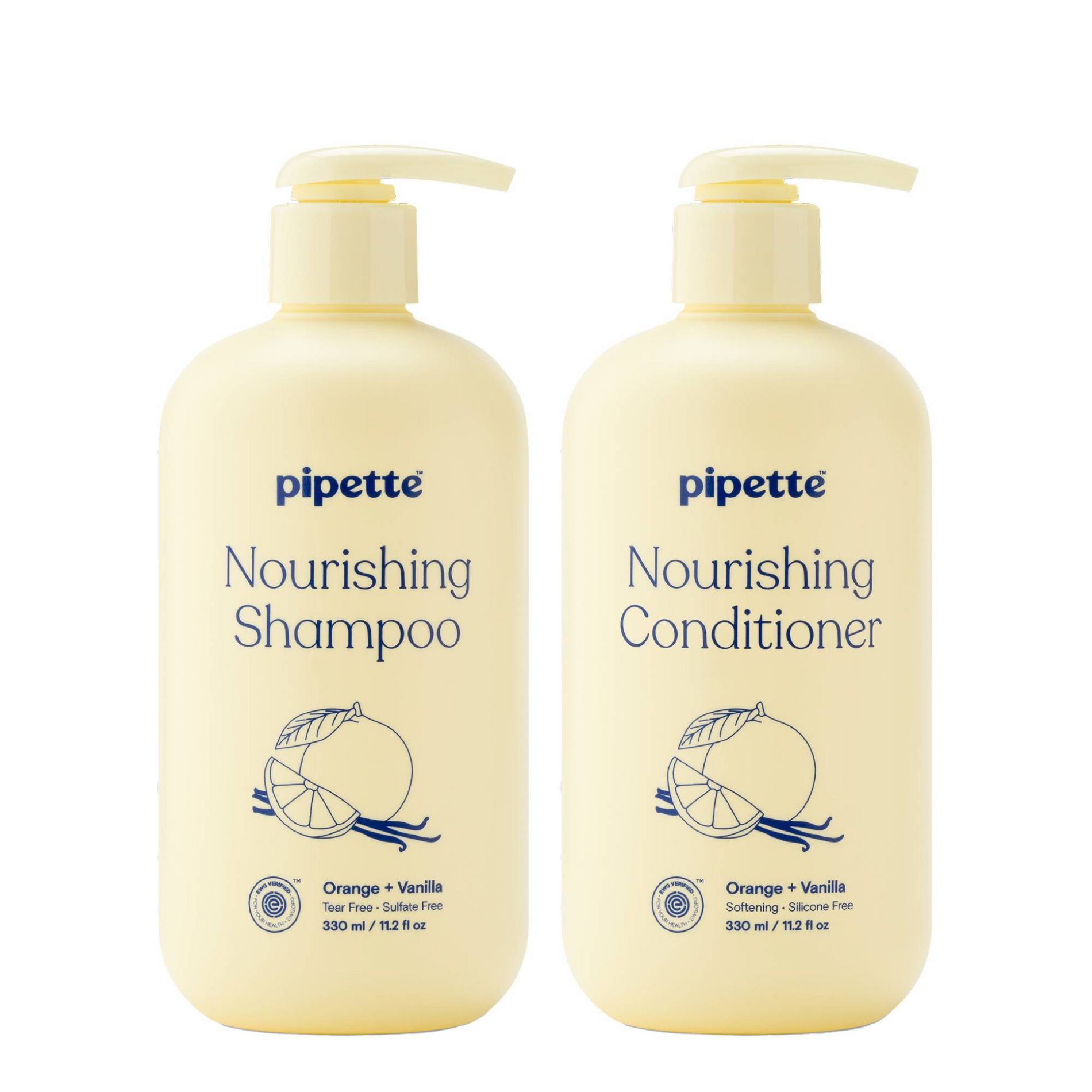 Pipette Daily Nourishing Shampoo 11.2 fl oz + Conditioner 11.2 fl oz