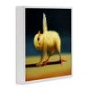 Stupell Industries Yoga Chicks Triangle Pose Funny Farm Animal Painting Black Framed Giclee Art - 3 of 4