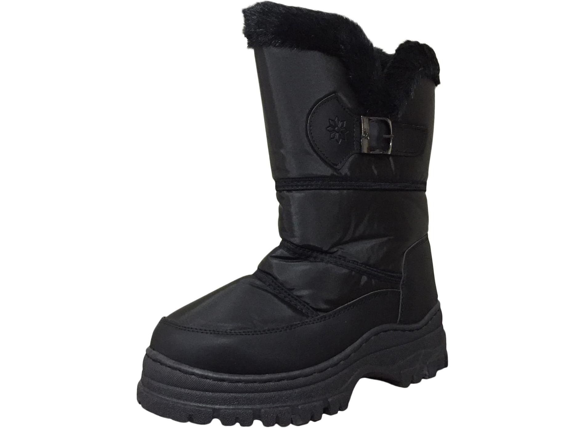 Women's Winter Snow Boots Side Zipper Fur Lining Shoes