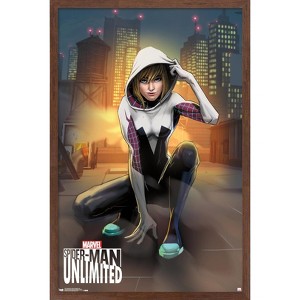 Trends International Marvel Comics Video Game-Spiderman-Gwen Framed Wall Poster Prints - 1 of 4