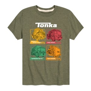 Boys' - Tonka - Tonka Trucks Grid Short Sleeve Graphic T-Shirt - 1 of 4
