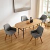 Art Leon Fabric Upholstered Swivel Dining Chair, Set of 2 - 4 of 4
