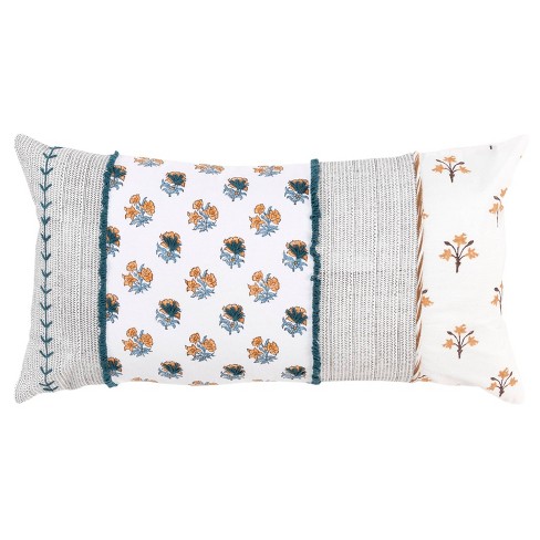 The EASIEST throw pillow to makelumbar pillow made from an Ikea area rug.  • mimzy & company