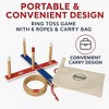 Outdoor Game Set Including 45 Giant Tumbling Blocks, 28 Giant Dominoes, and 6 Giant Dice, Giant Outdoor Games for Family Fun (Ring Toss) - 4 of 4